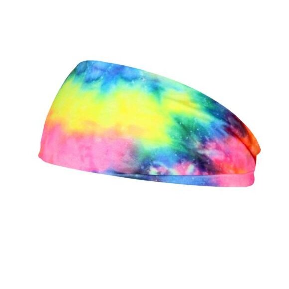 4 Pack Athletic Tie-dye Headbands